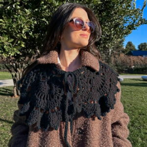 Siyah Örgü Yakalık